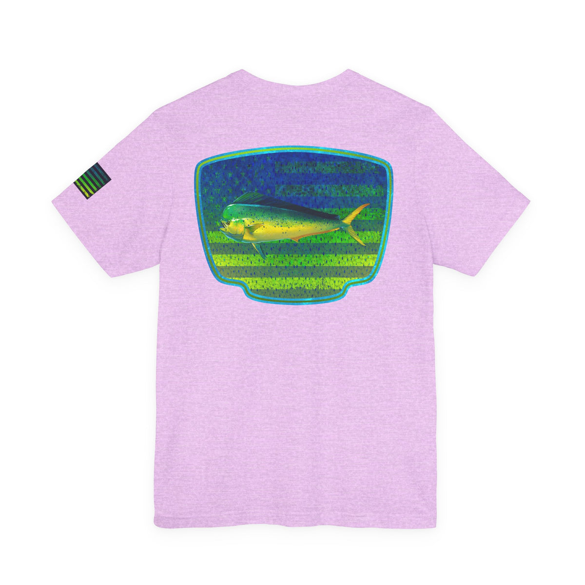 Mahi Mahi American Flag Fishing T-Shirt – Bold Offshore Graphic Tee