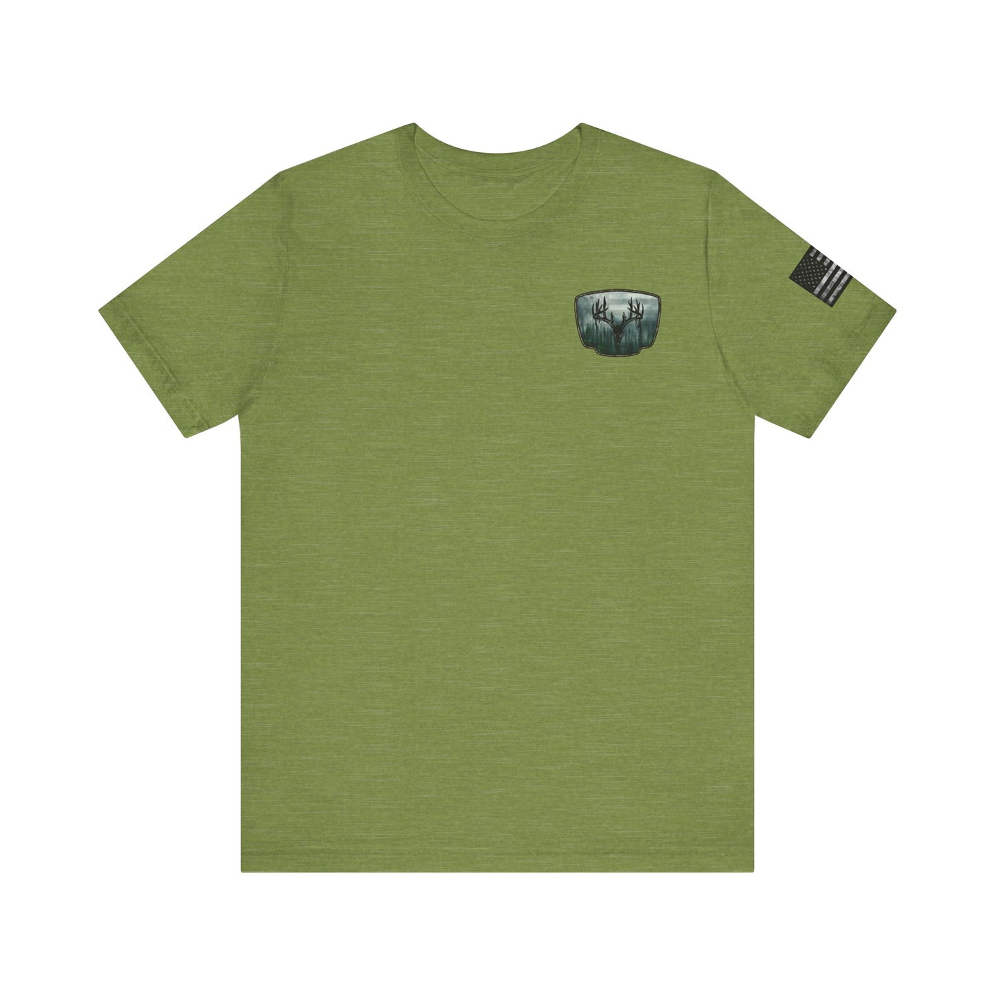 Deer Skull Forest Flag Hunting Tee