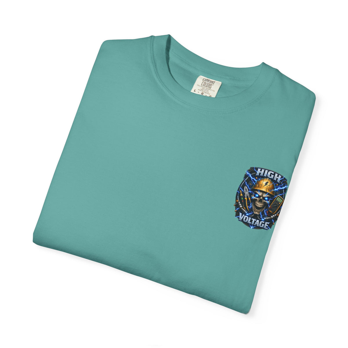 High Voltage Skull T-Shirt — Electrician Safety Graphic Tee