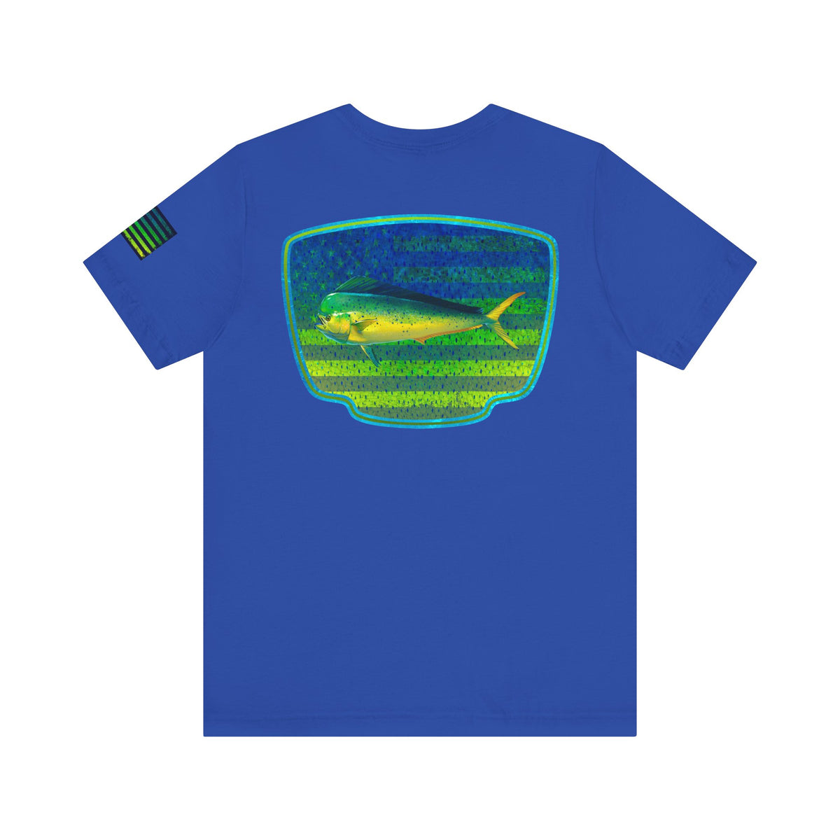 Mahi Mahi American Flag Fishing T-Shirt – Bold Offshore Graphic Tee