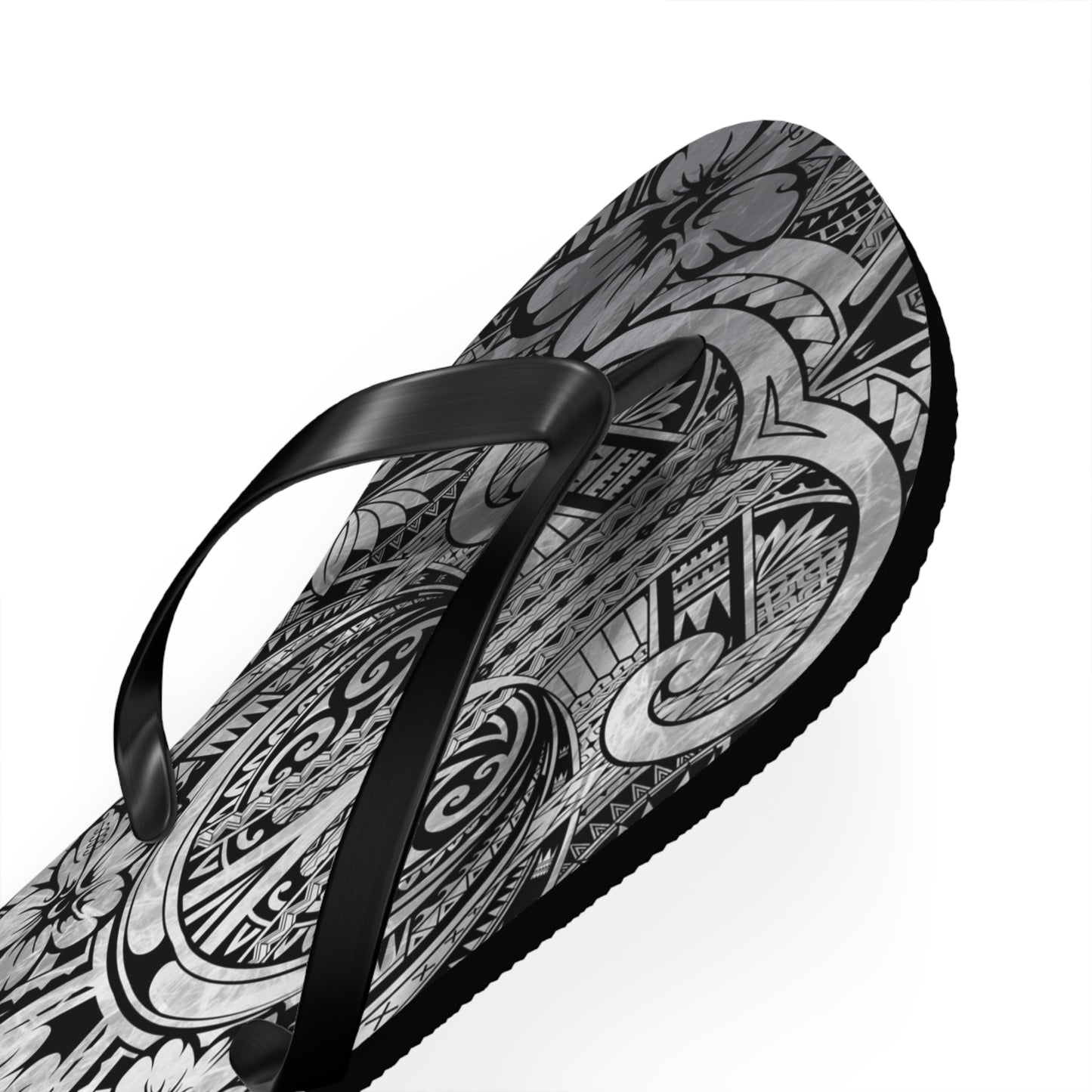 Polynesian Storm Flip Flops - Beach Vibes, Summer Sandals, Festival Footwear, Unique Gift, Vacation Essentials