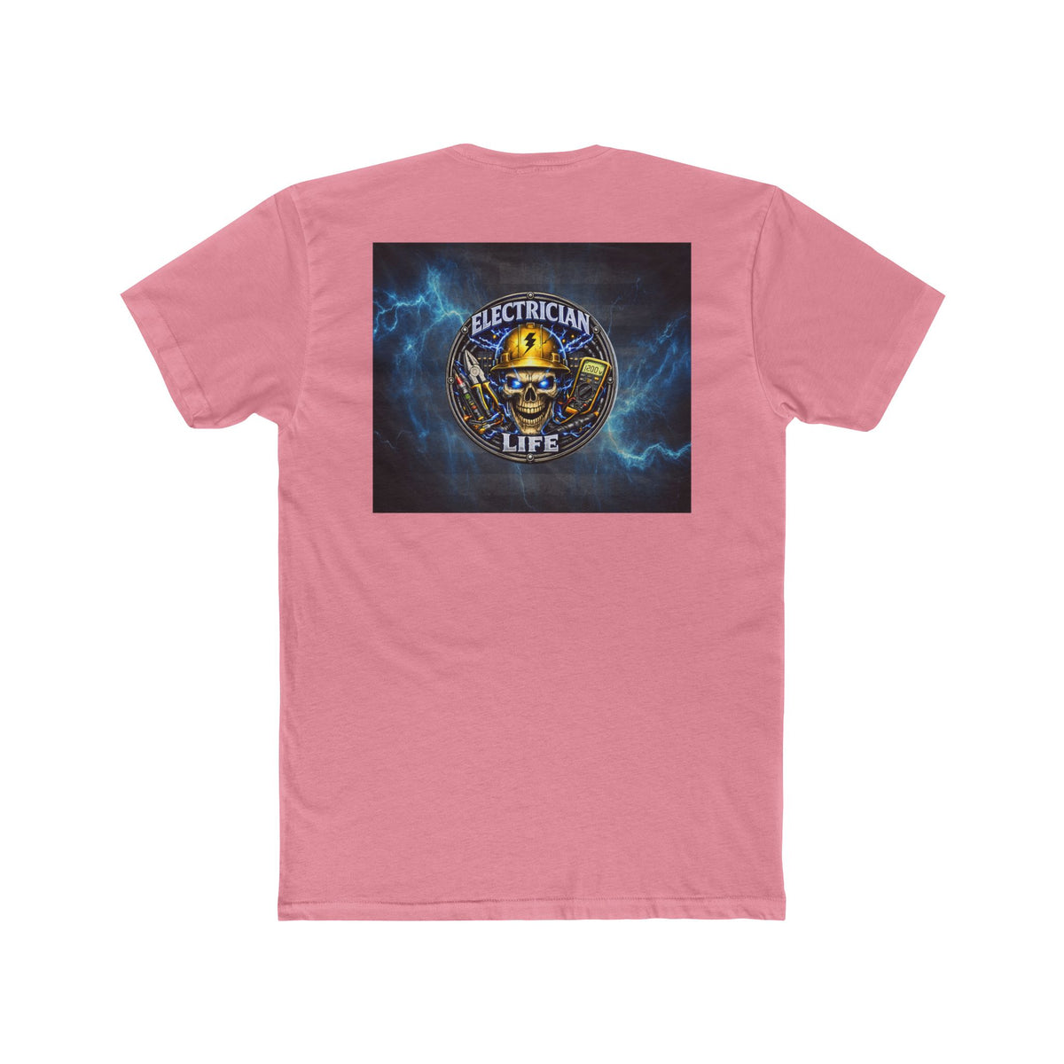 Electrician Life T‑Shirt — Electrician Skull Logo Crew Tee