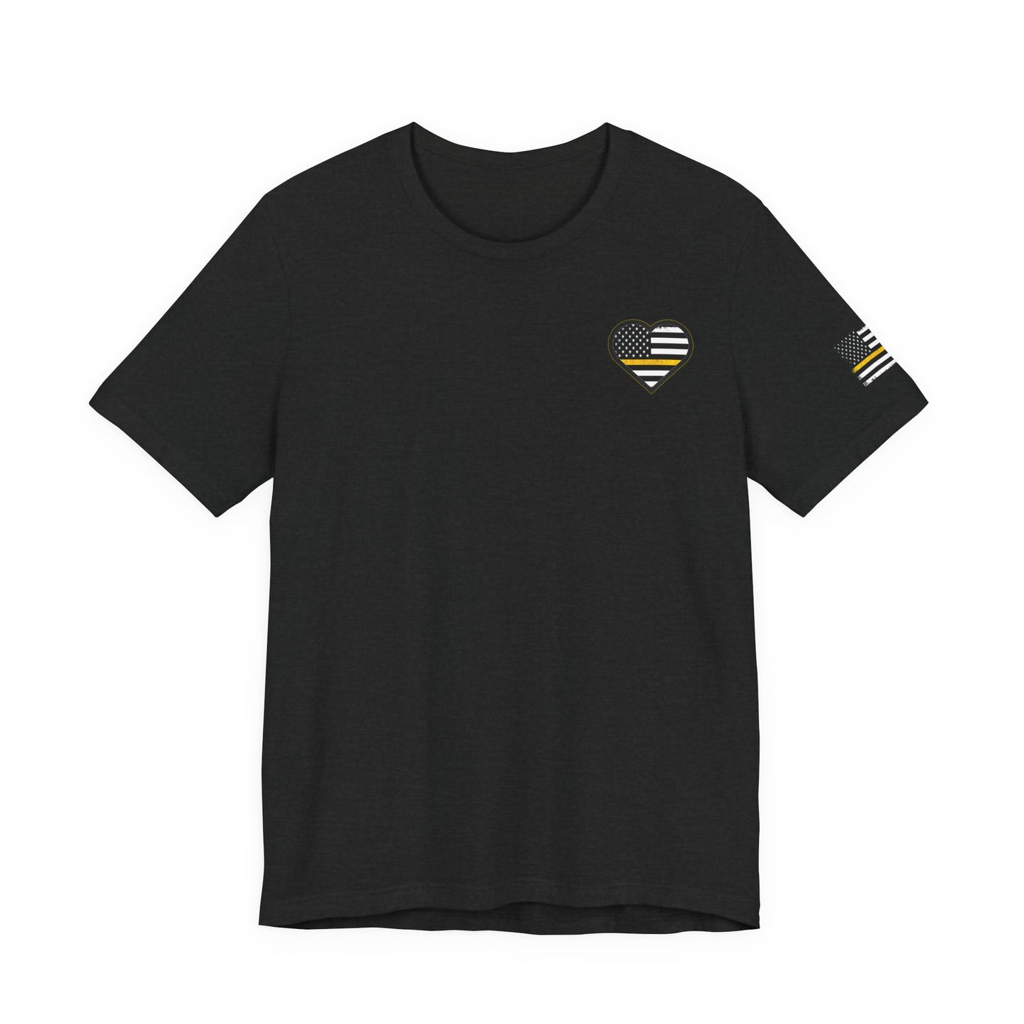 911 Dispatcher Sugar Skull Unisex Tee, Dispatcher Gift, Day of the Dead Shirt, Thin Gold Line,