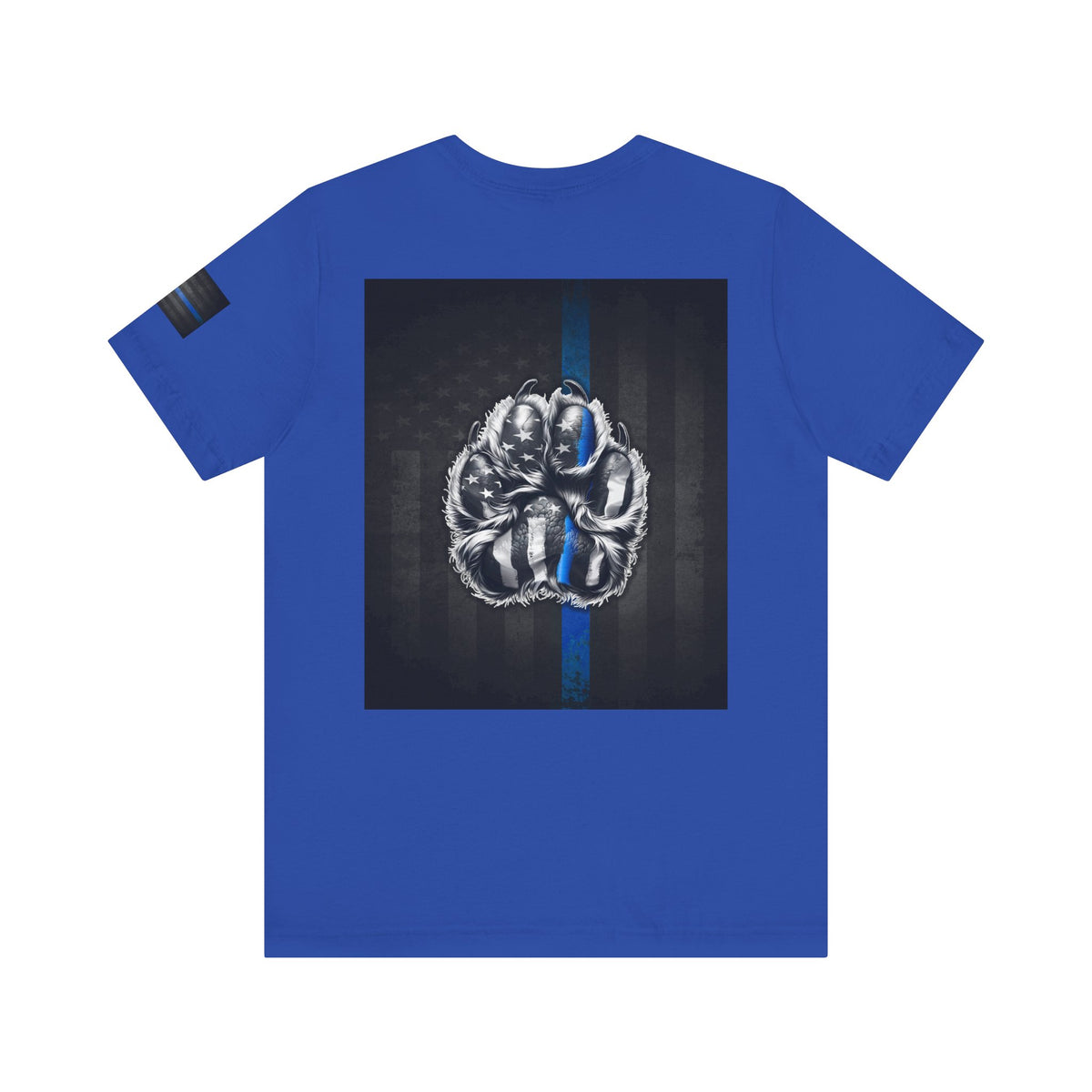 Thin Blue Line K9 Paw Shirt – Thin Blue Line American Patriotic Tee for Law Enforcement Support