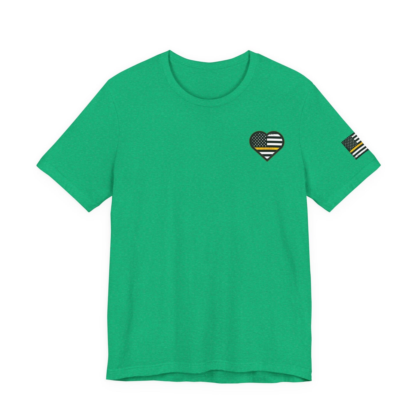 911 Dispatcher Sugar Skull Unisex Tee, Dispatcher Gift, Day of the Dead Shirt, Thin Gold Line,