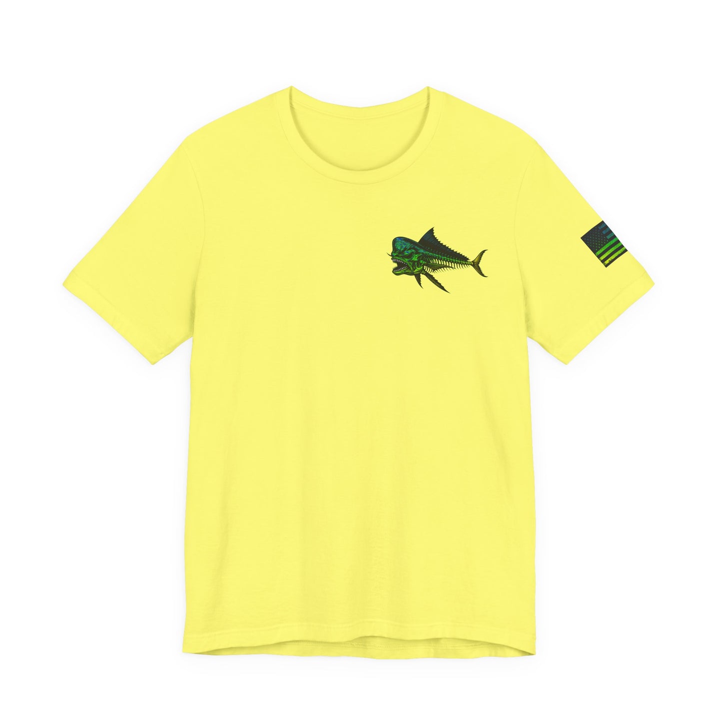 The Mahi Mahi Grunge Tee, Patriotic USA Shirt, Vintage American Flag