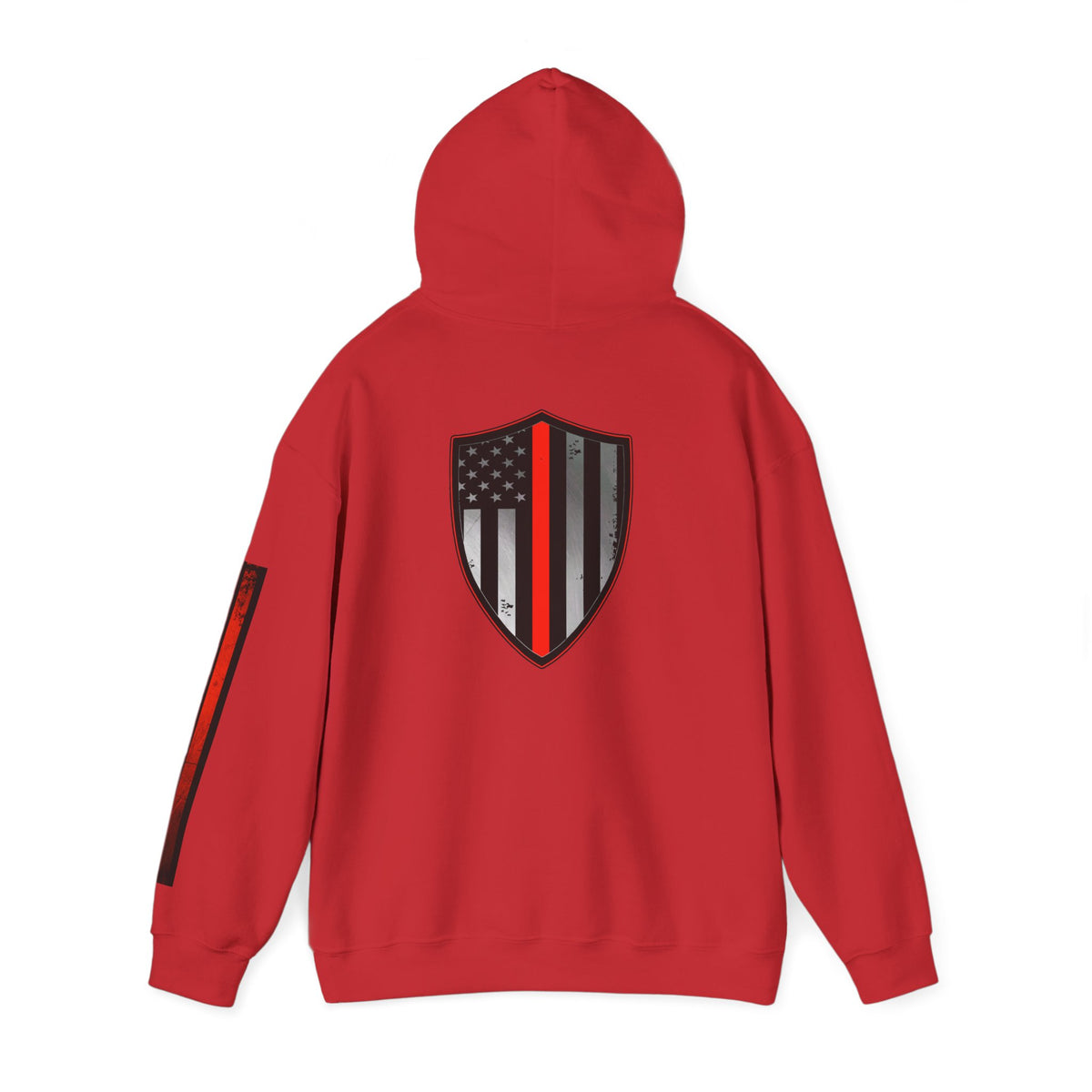 Firefighter Thin Red Line American Flag Hoodie, Fireman Gift, Firefighter Apparel, Thin Red Line Sweatshirt, Firefighter