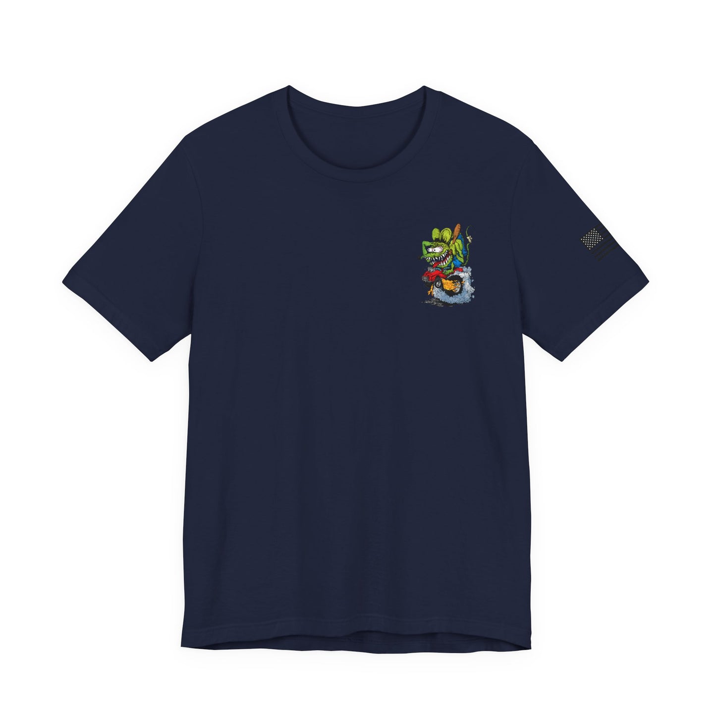Rat Fink Monster Hot Rod Burnout – Wild Cartoon Drag Racer Tee