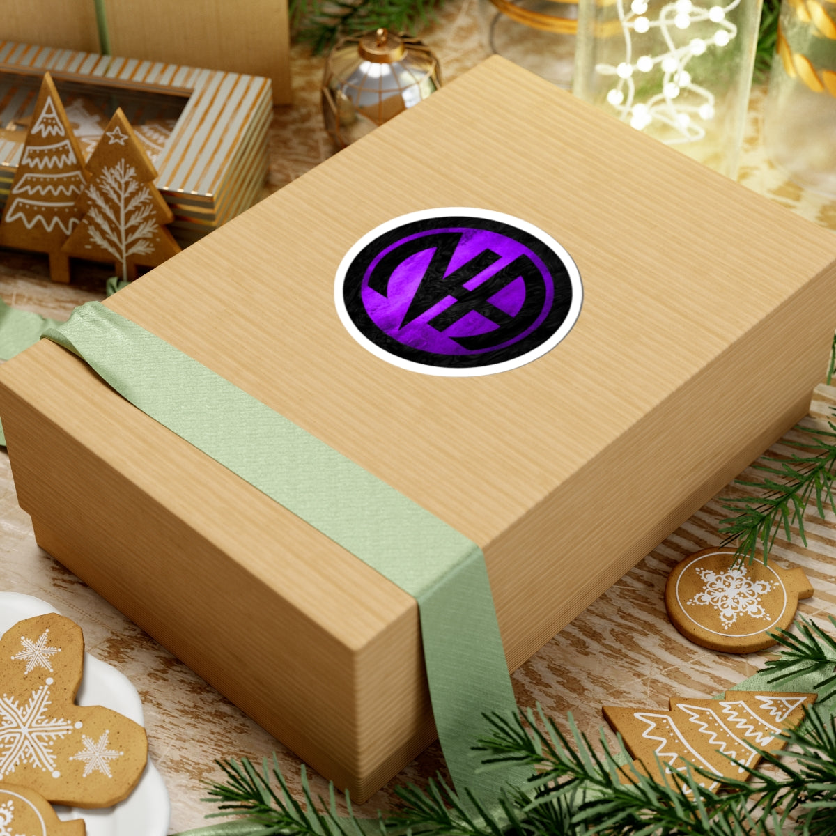 Purple Narcotics Anonymous Symbol Sticker – Bold Recovery Support ArtKiss-Cut Stickers