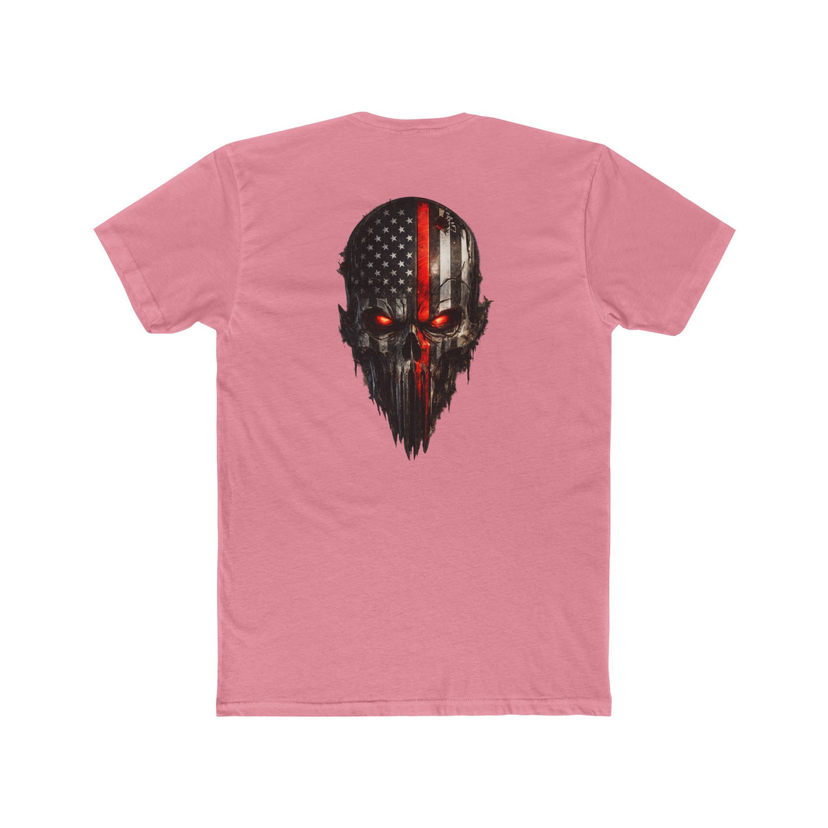 Skull Flag Tee — Distressed American Flag Skull T-Shirt