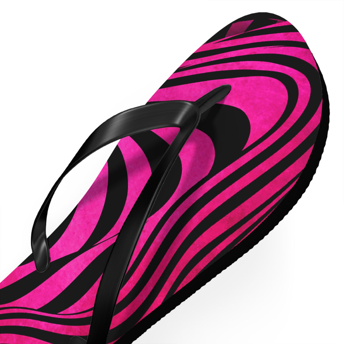 Stylish Zebra Print Flip Flops, Trendy Summer Sandals, Beach Footwear, Vacation Slippers, Poolside Essentials
