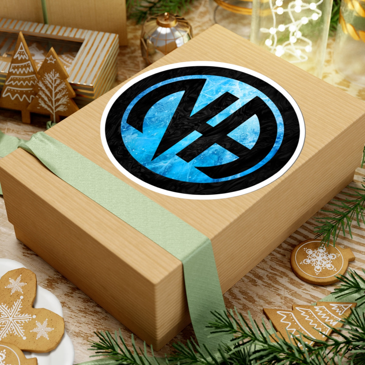 Ice Blue Narcotics Anonymous Symbol Sticker – Bold Recovery Support ArtKiss-Cut Stickers