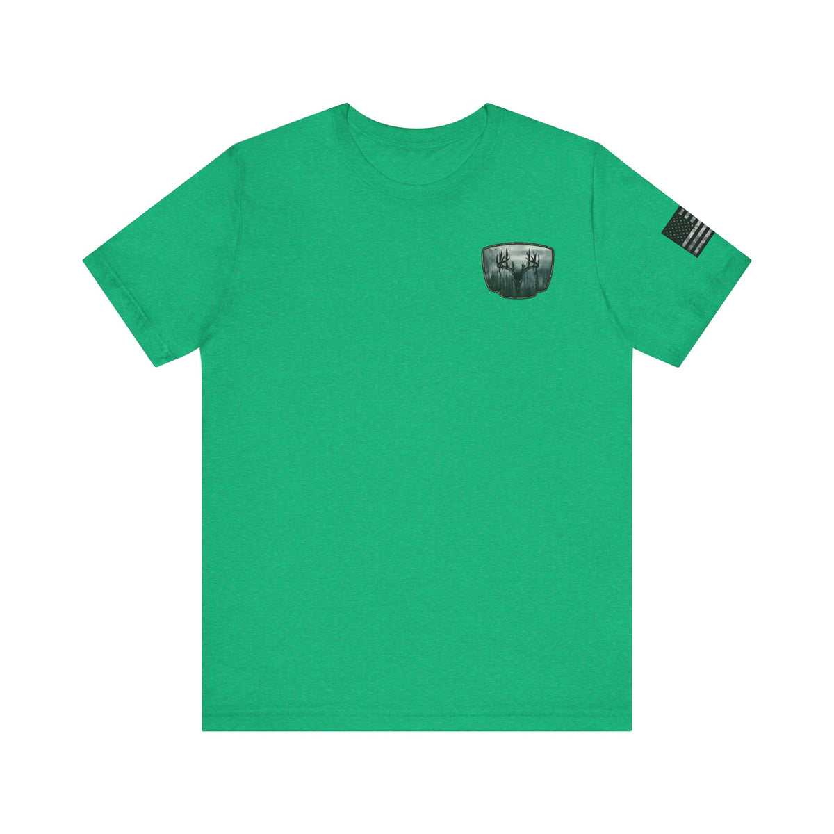 Deer Skull Forest Flag Hunting Tee