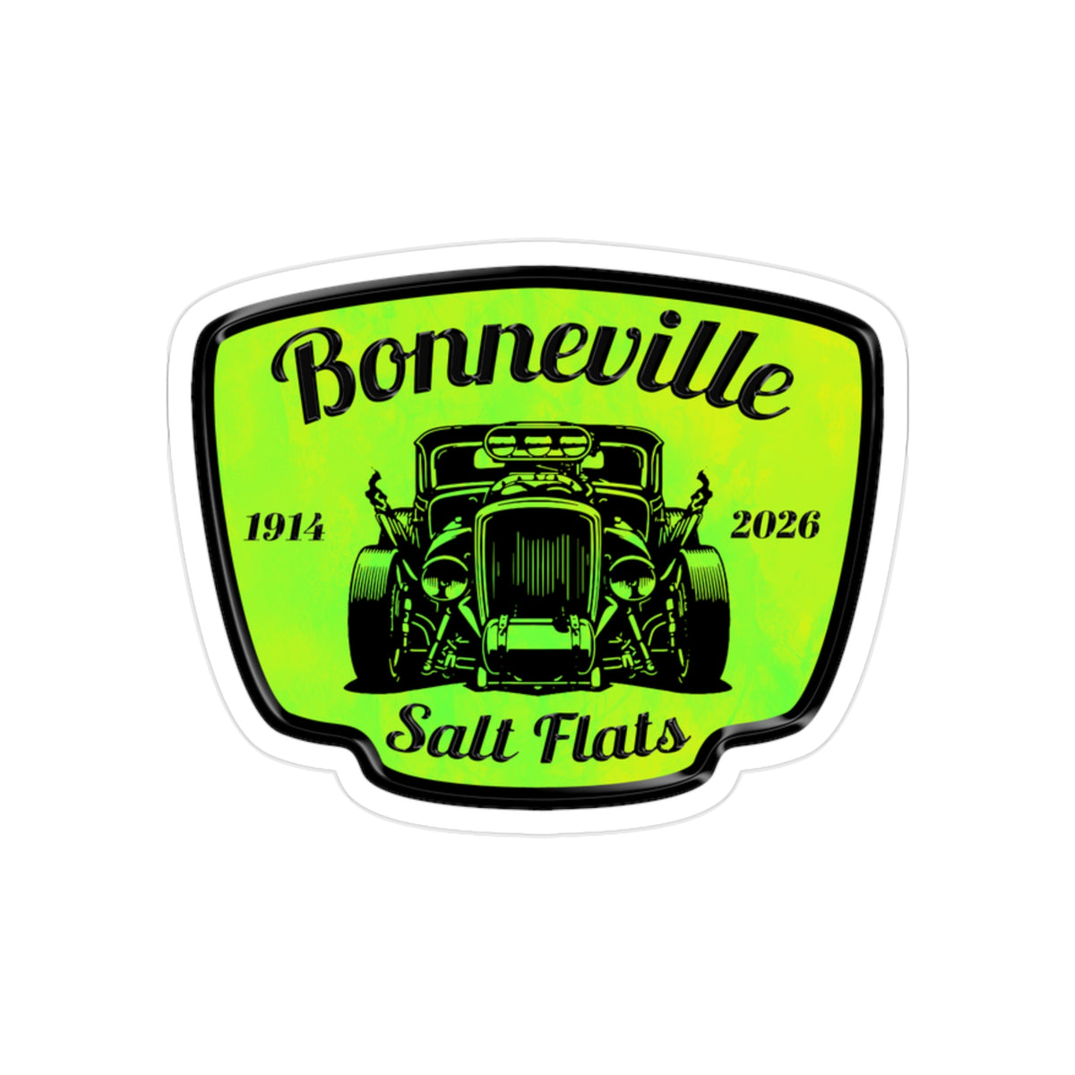 Bonneville Salt Flats Hot Rod – Racing Vintage Car Sticker (Outdoor Transparent)