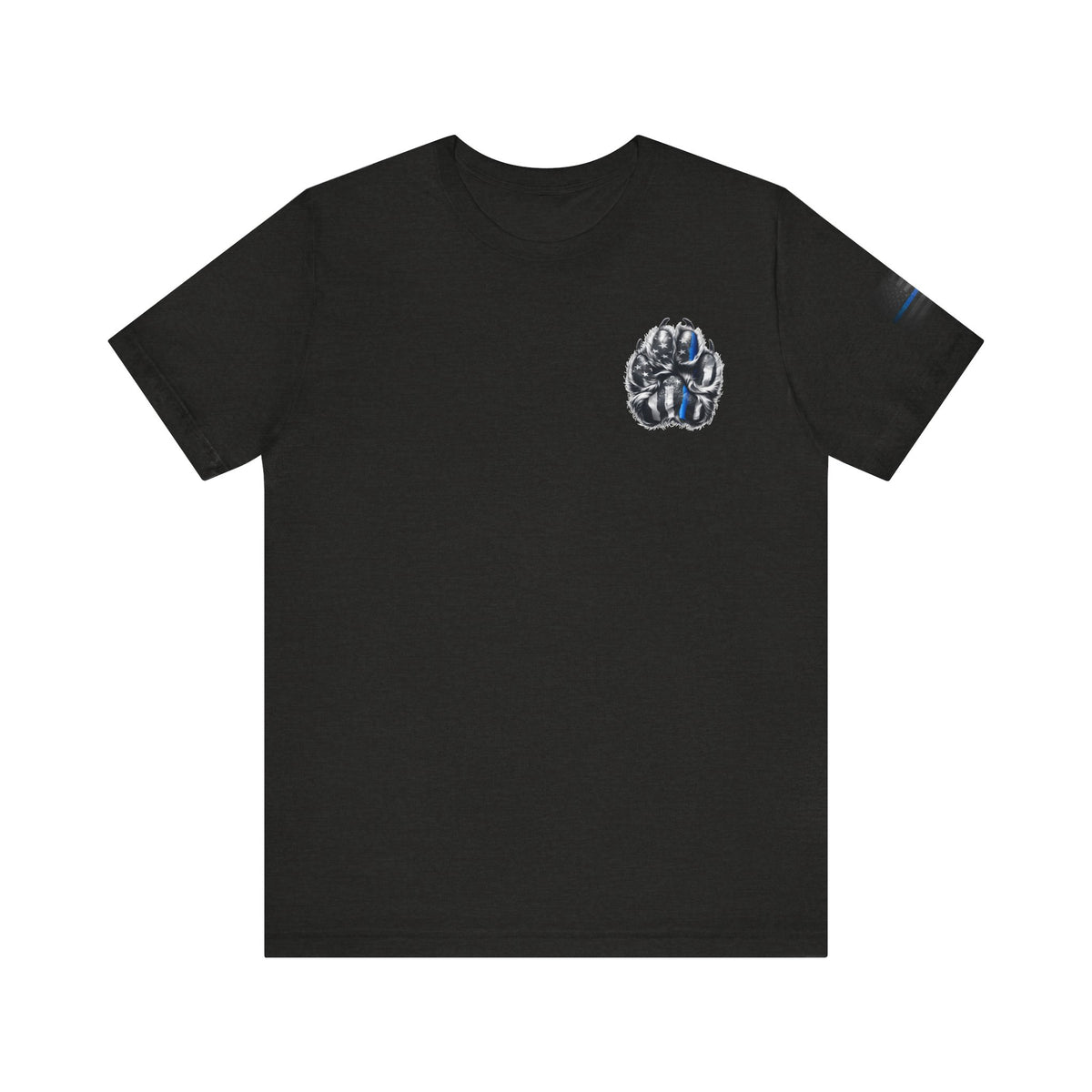 Thin Blue Line K9 Paw Shirt – Thin Blue Line American Patriotic Tee for Law Enforcement Support