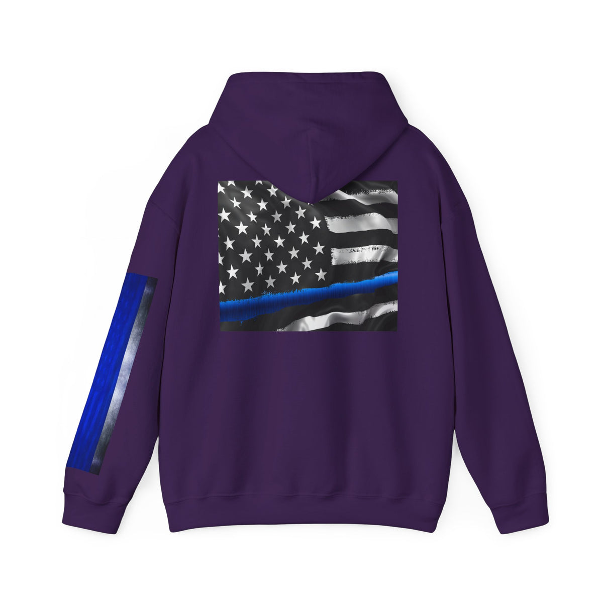 Spartan Hoodie, Thin Blue Line, American Flag, Patriotic Hoodie, Police Officer Gift, Law Enforcement Apparel