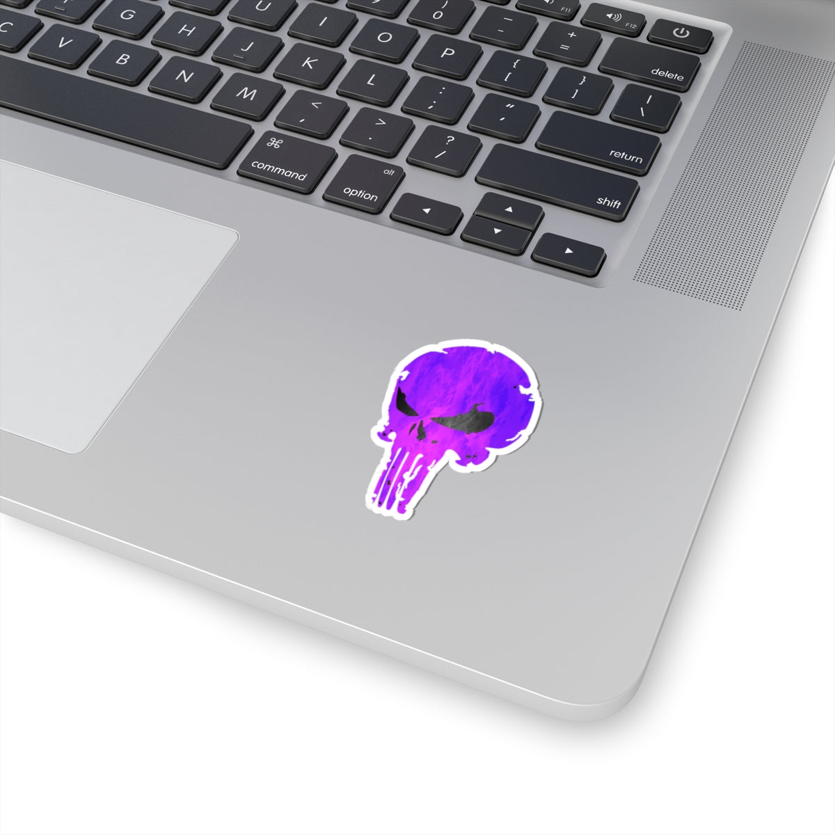 Distressed Skull Warrior Sticker – Bold Urban Graphic for Laptops, Water Bottles & More