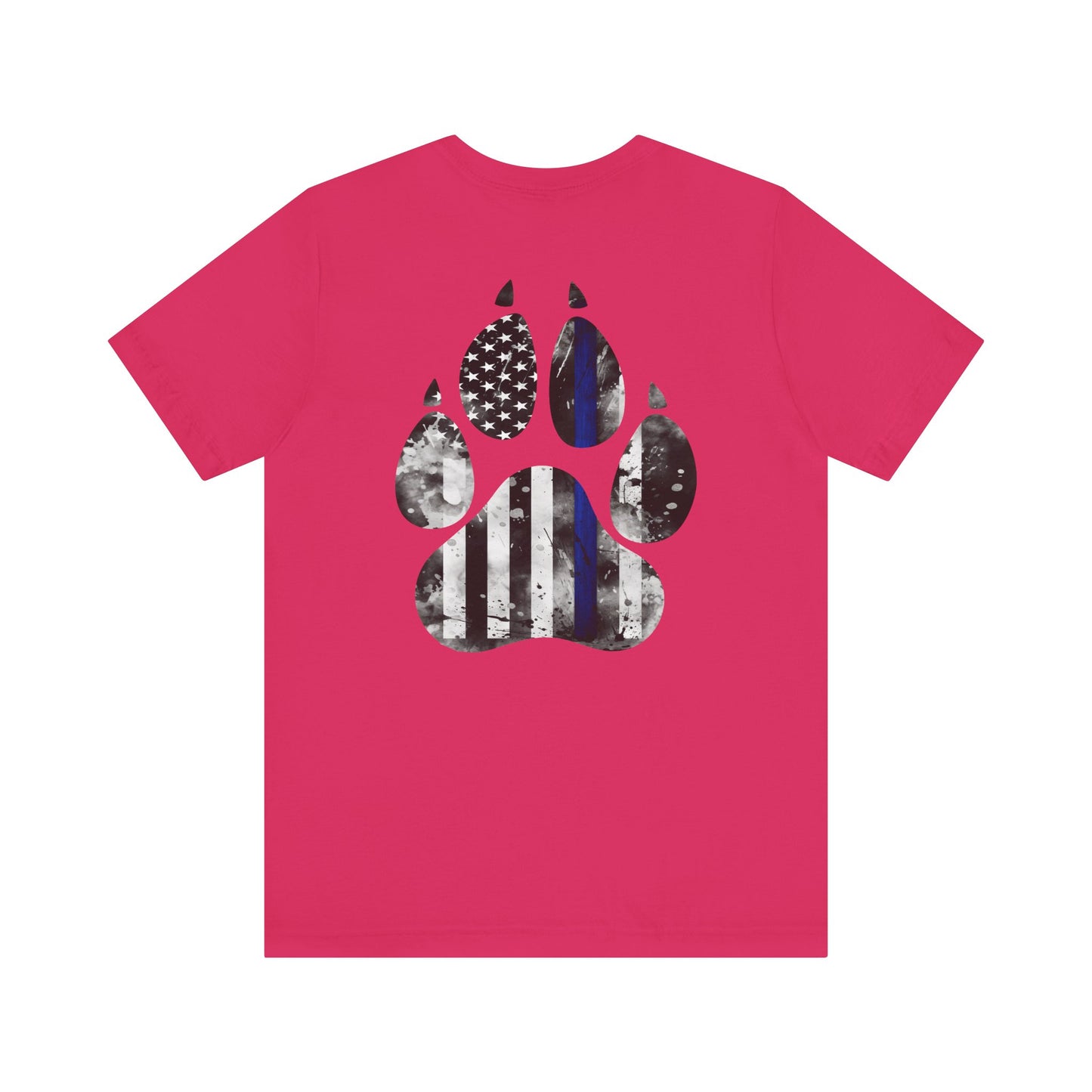 K9 Blue Line Paw Print Tee