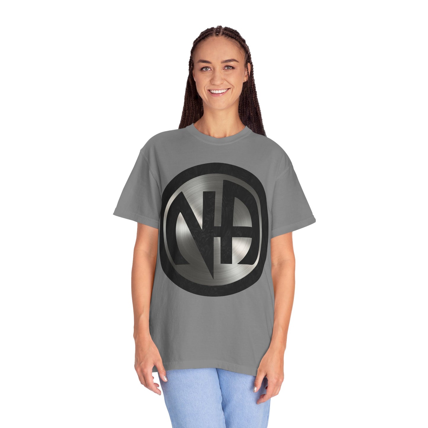 Narcotics Anonymous NA Logo – Metal & Black Recovery Symbol Art T-Shirt, Recovery T-Shirt
