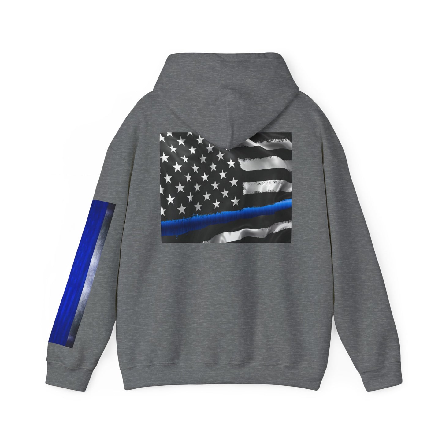Spartan Hoodie, Thin Blue Line, American Flag, Patriotic Hoodie, Police Officer Gift, Law Enforcement Apparel