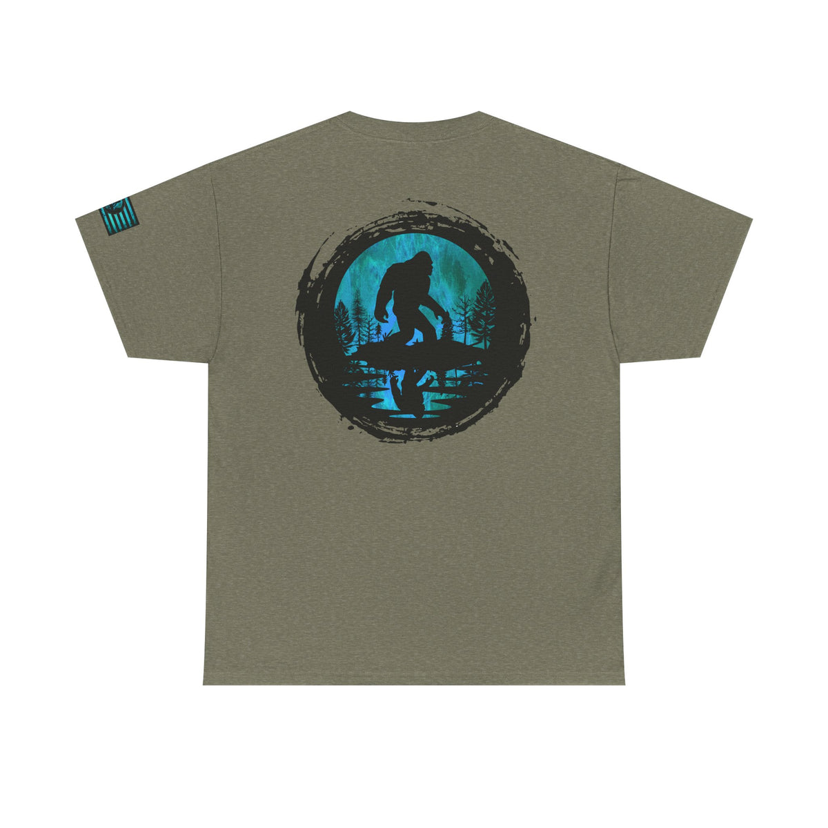 Bigfoot Adventure Unisex Heavy Cotton Tee – Perfect for Outdoorsy Souls, Nature Lovers, Hiking, Camping, Gifts