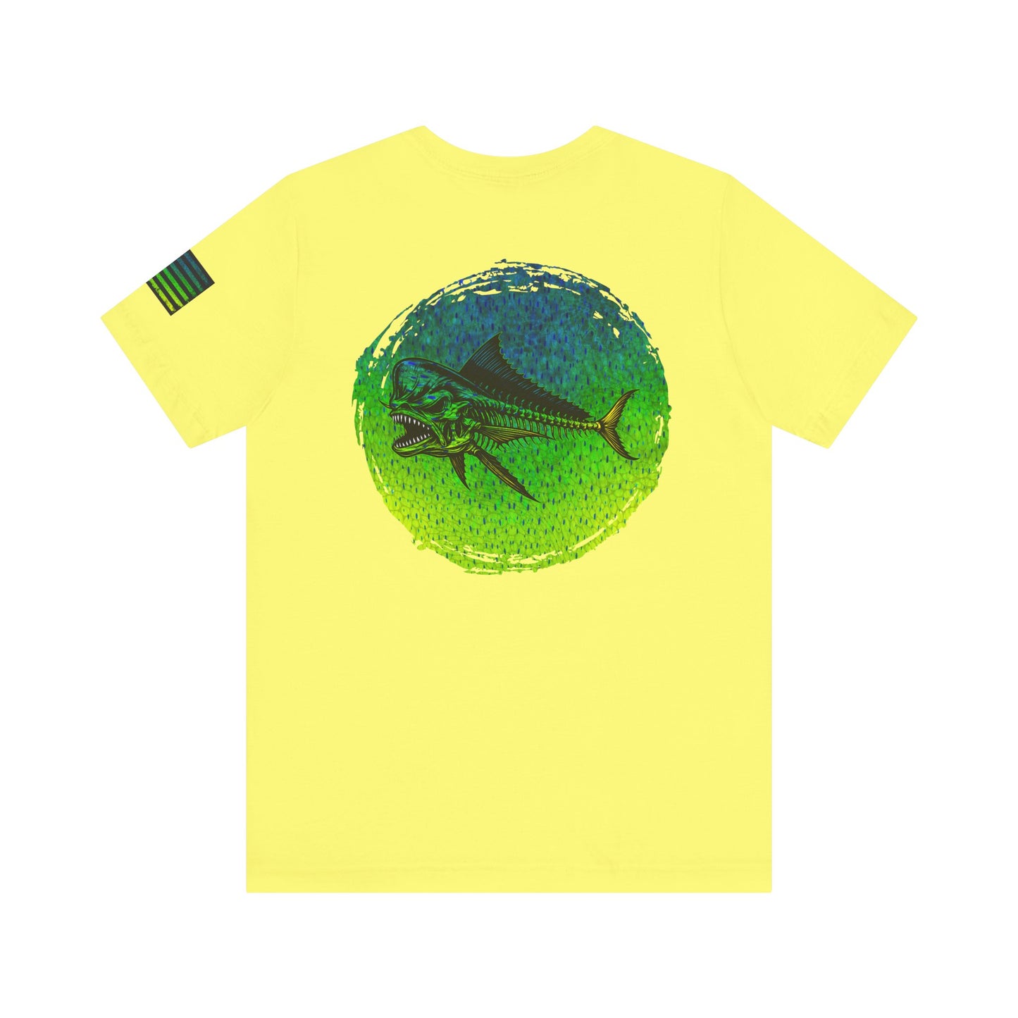 The Mahi Mahi Grunge Tee, Patriotic USA Shirt, Vintage American Flag