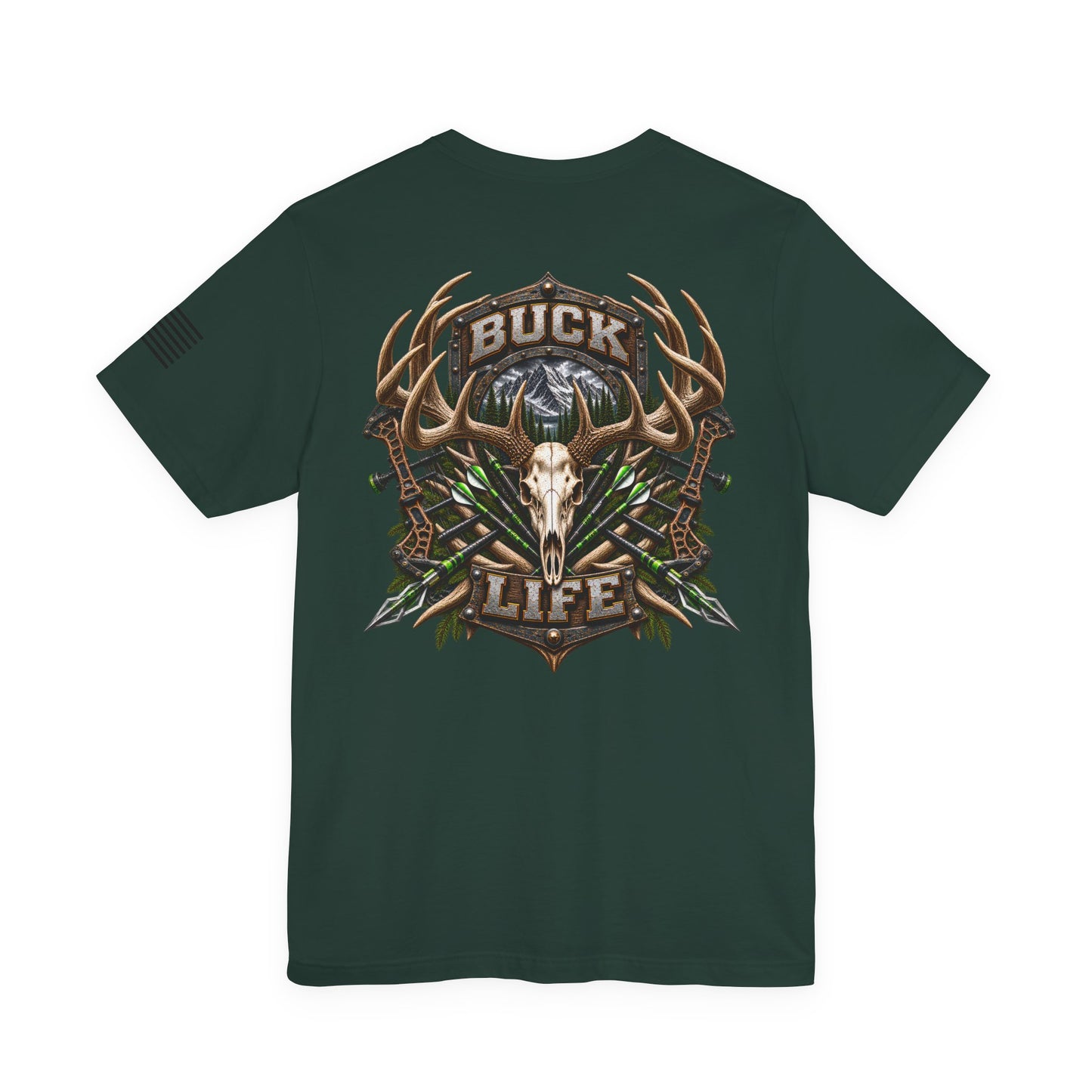 Buck Life Deer Hunting T-Shirt – WRAEVN OUTDOORS Whitetail Hunter Tee