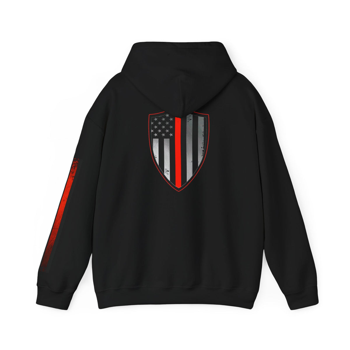 Firefighter Thin Red Line American Flag Hoodie, Fireman Gift, Firefighter Apparel, Thin Red Line Sweatshirt, Firefighter