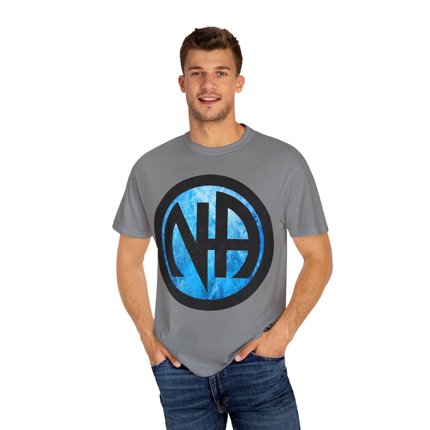 Narcotics Anonymous NA Logo – Blue Ice & Black Recovery Symbol Art T-Shirt, Recovery T-Shirt