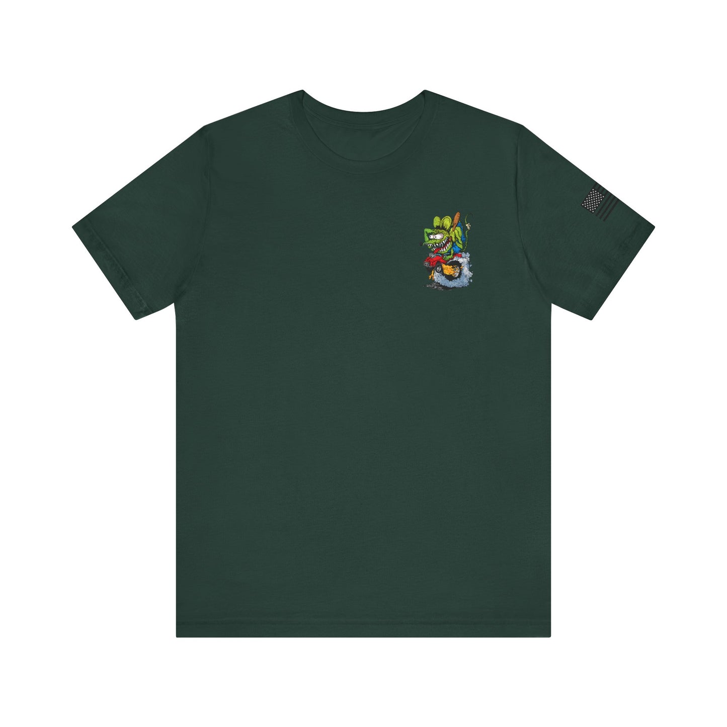 Rat Fink Monster Hot Rod Burnout – Wild Cartoon Drag Racer Tee