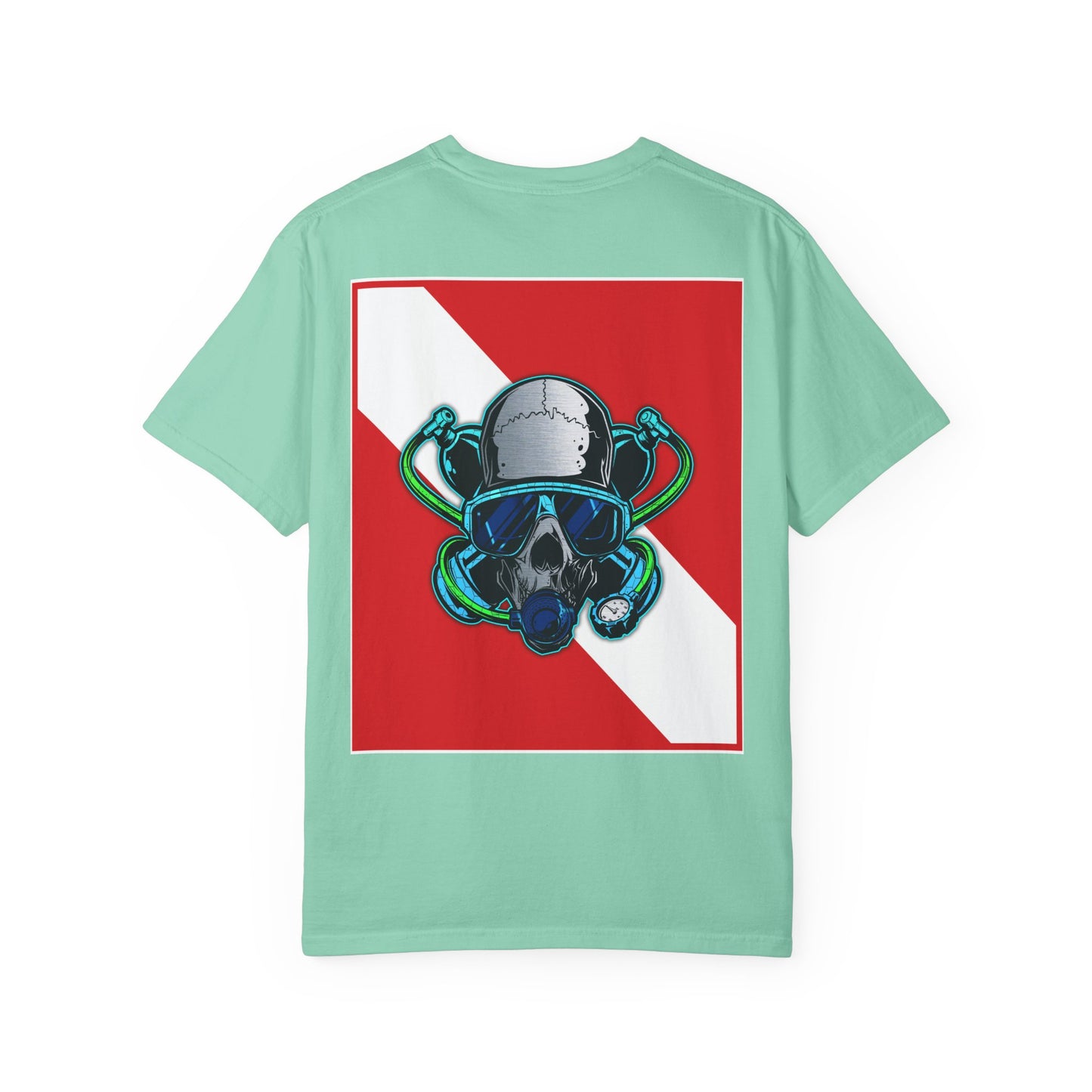 Scuba Skull Unisex T-shirt, Dive Flag Tee, Diving Shirt, Ocean Lover Gift, Beach Wear
