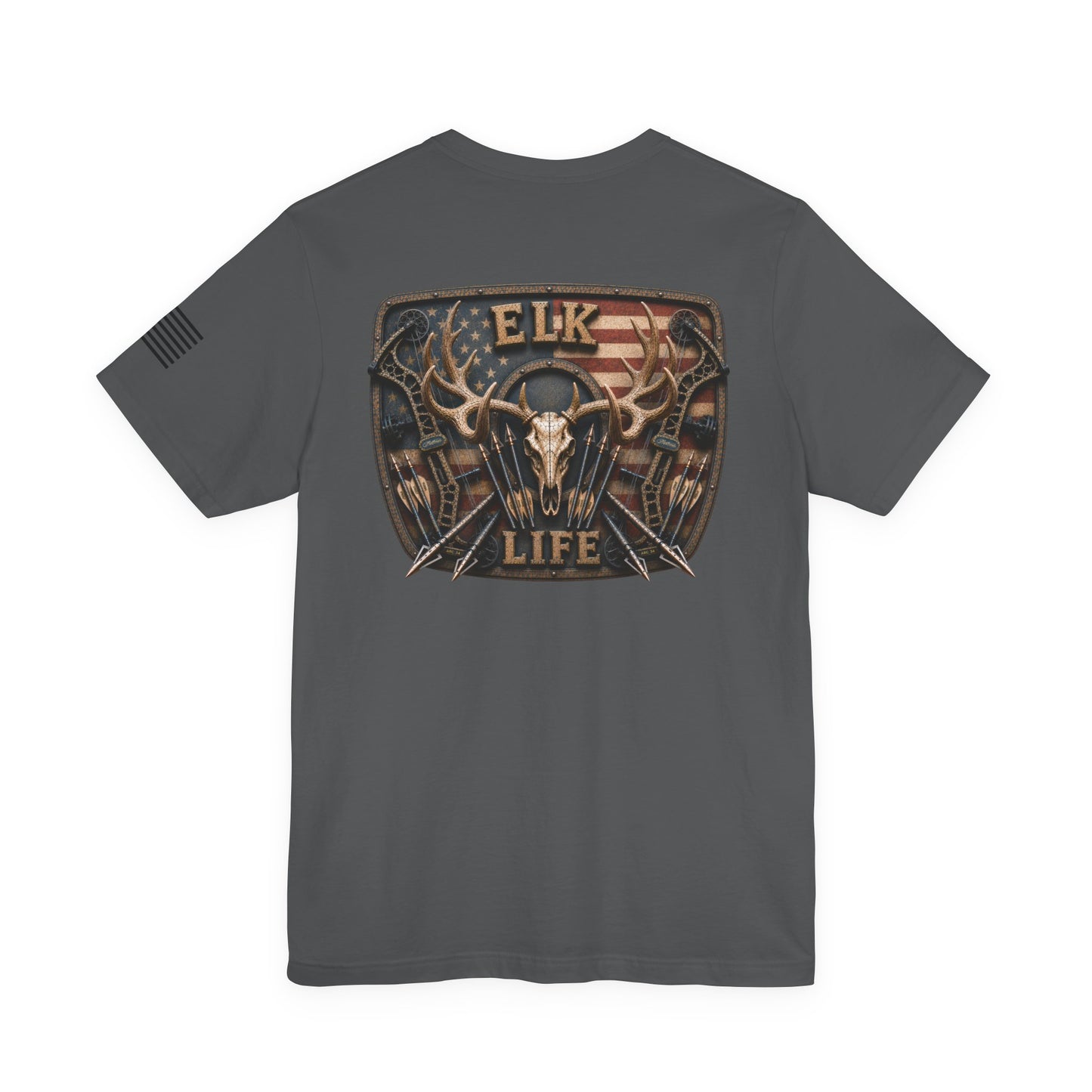 Elk Life American Archery Hunting T-Shirt – WRAEVN OUTDOORS Bowhunter Tee