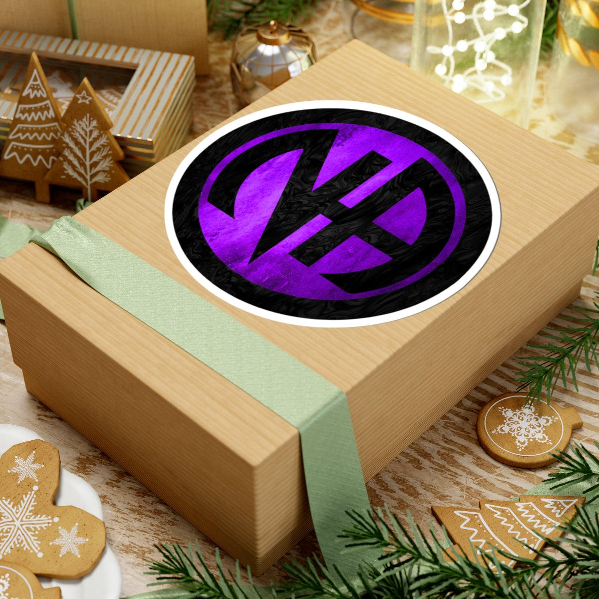 Purple Narcotics Anonymous Symbol Sticker – Bold Recovery Support ArtKiss-Cut Stickers