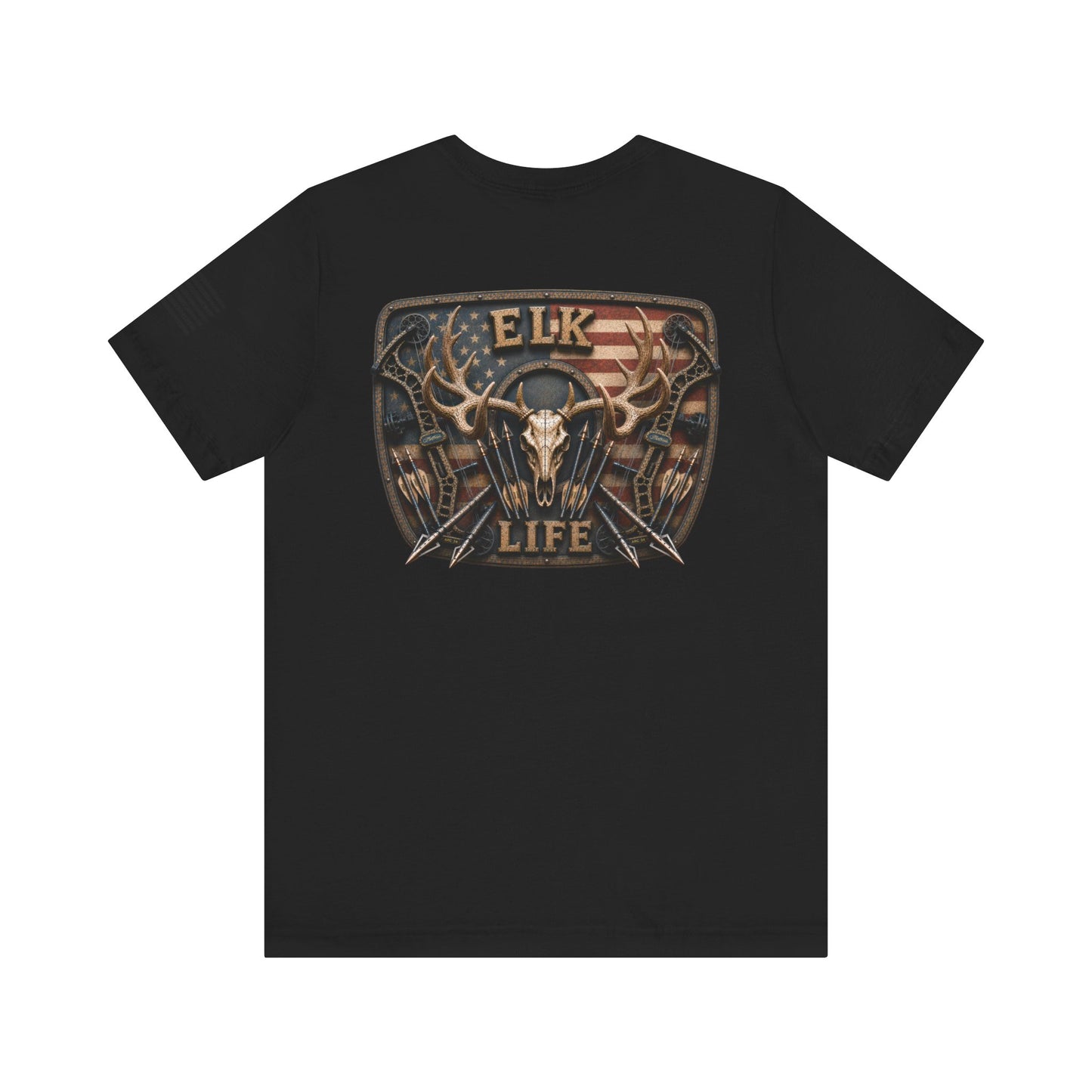 Elk Life American Archery Hunting T-Shirt – WRAEVN OUTDOORS Bowhunter Tee