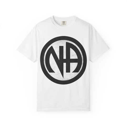 Narcotics Anonymous NA Logo – White & Black Recovery Symbol Art T-Shirt, Recovery T-Shirt
