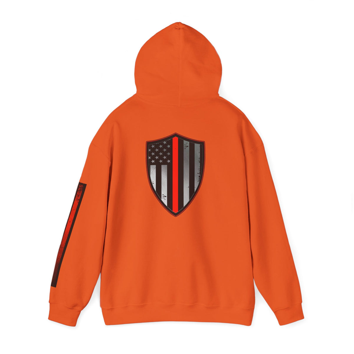 Firefighter Thin Red Line American Flag Hoodie, Fireman Gift, Firefighter Apparel, Thin Red Line Sweatshirt, Firefighter