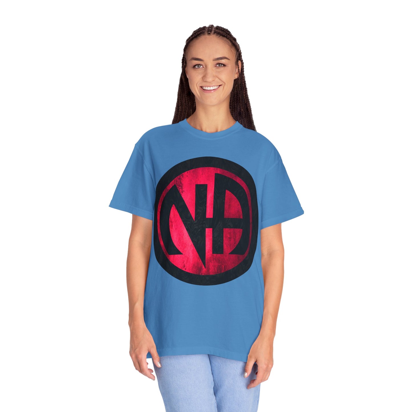 Narcotics Anonymous NA Logo – Grunge Pink & Black Recovery Symbol Art T-Shirt, Recovery T-Shirt