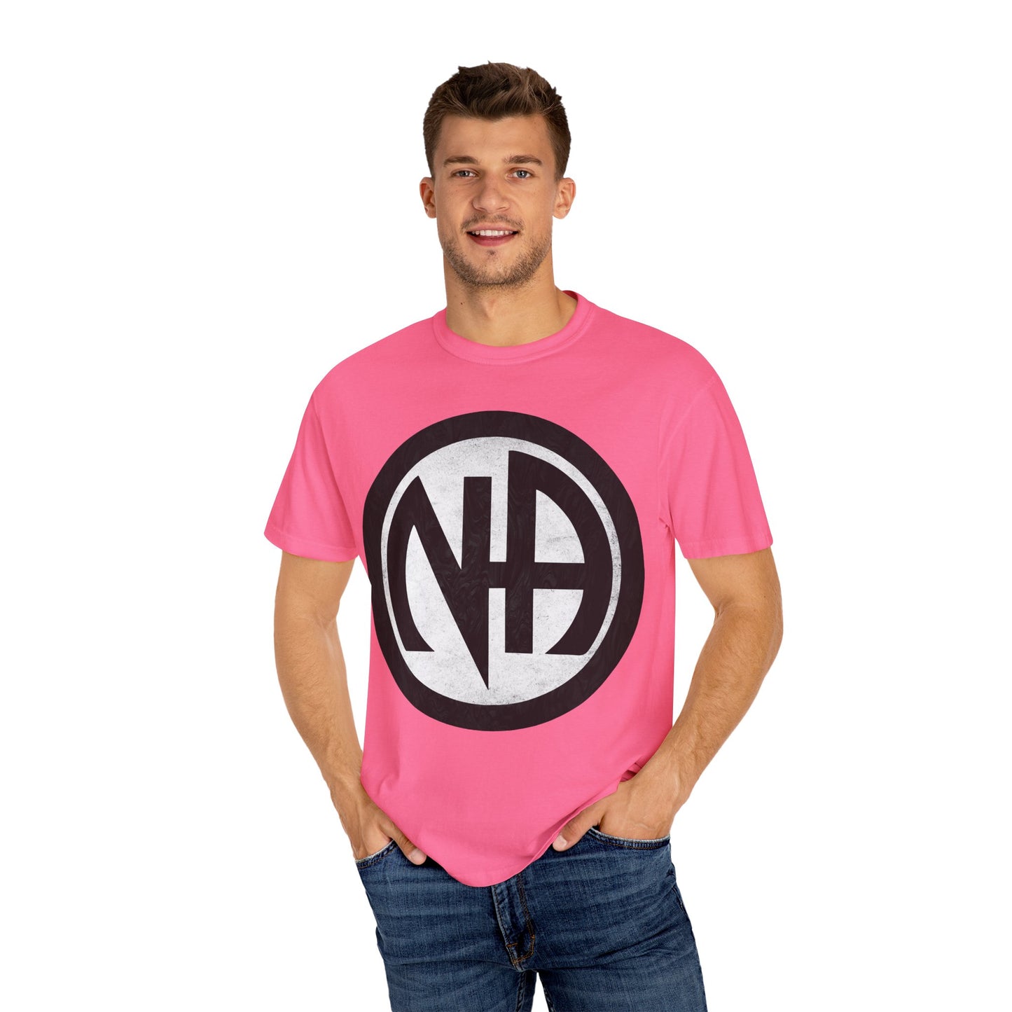 Narcotics Anonymous NA Logo – White & Black Recovery Symbol Art T-Shirt, Recovery T-Shirt