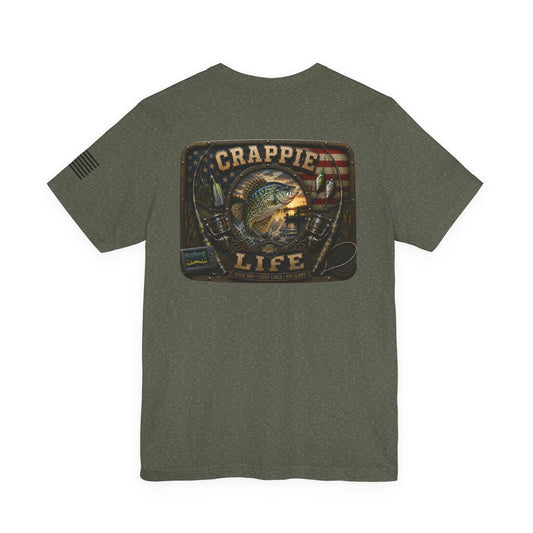 Crappie Life Fishing T-Shirt – WRAEVN OUTDOORS Slab Crappie Angler Tee