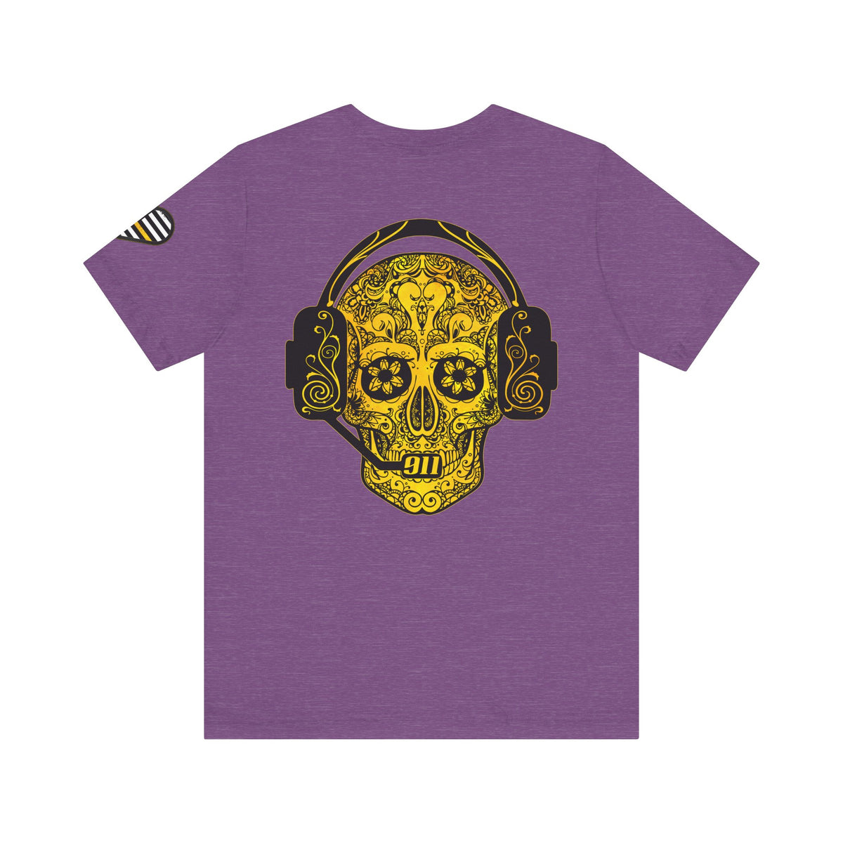 Shot Caller Sugarskull Tee, Dispatcher T-Shirt, 911 Operator Shirt, Unisex Jersey Tee, Short Sleeve Top