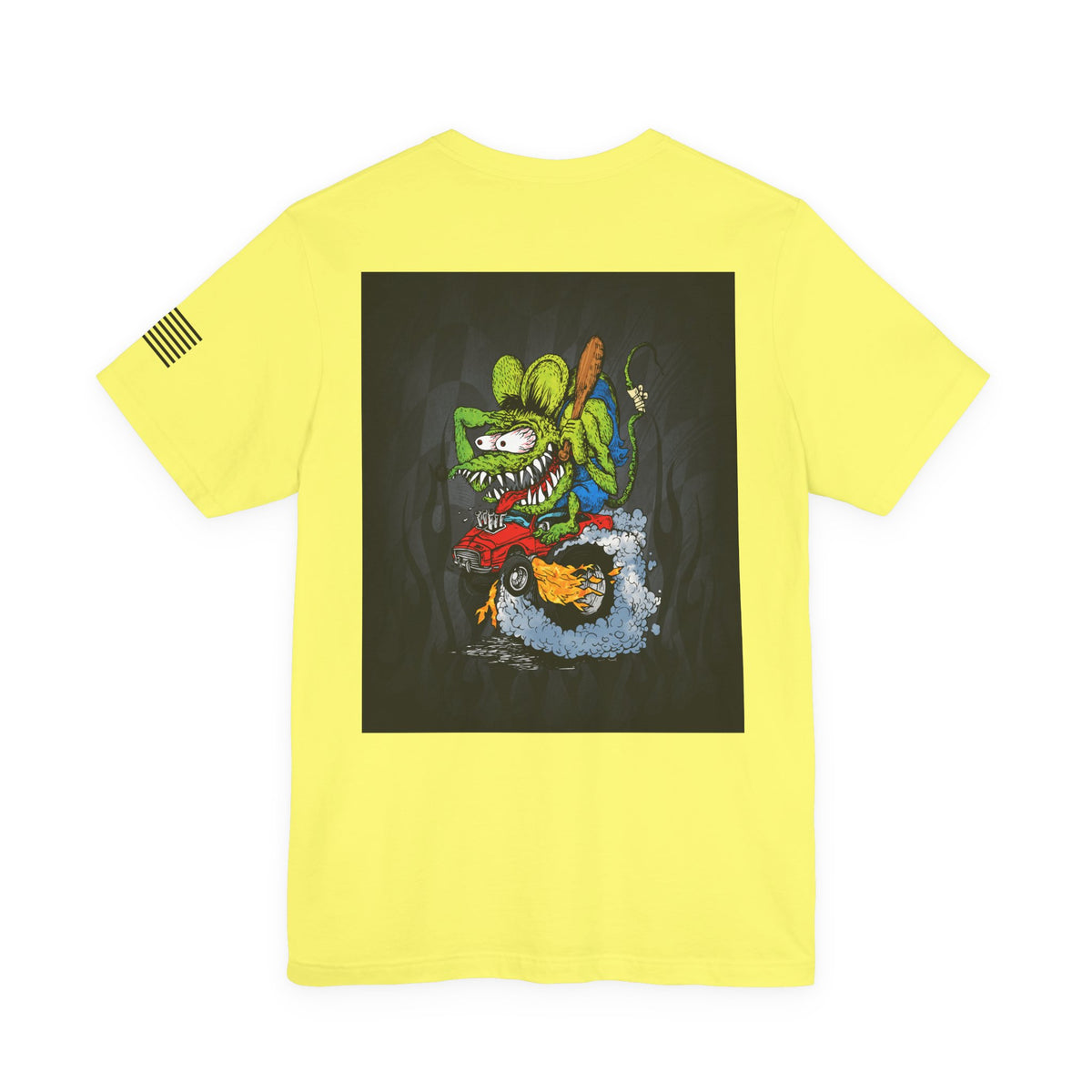 Rat Fink Monster Hot Rod Burnout – Wild Cartoon Drag Racer Tee