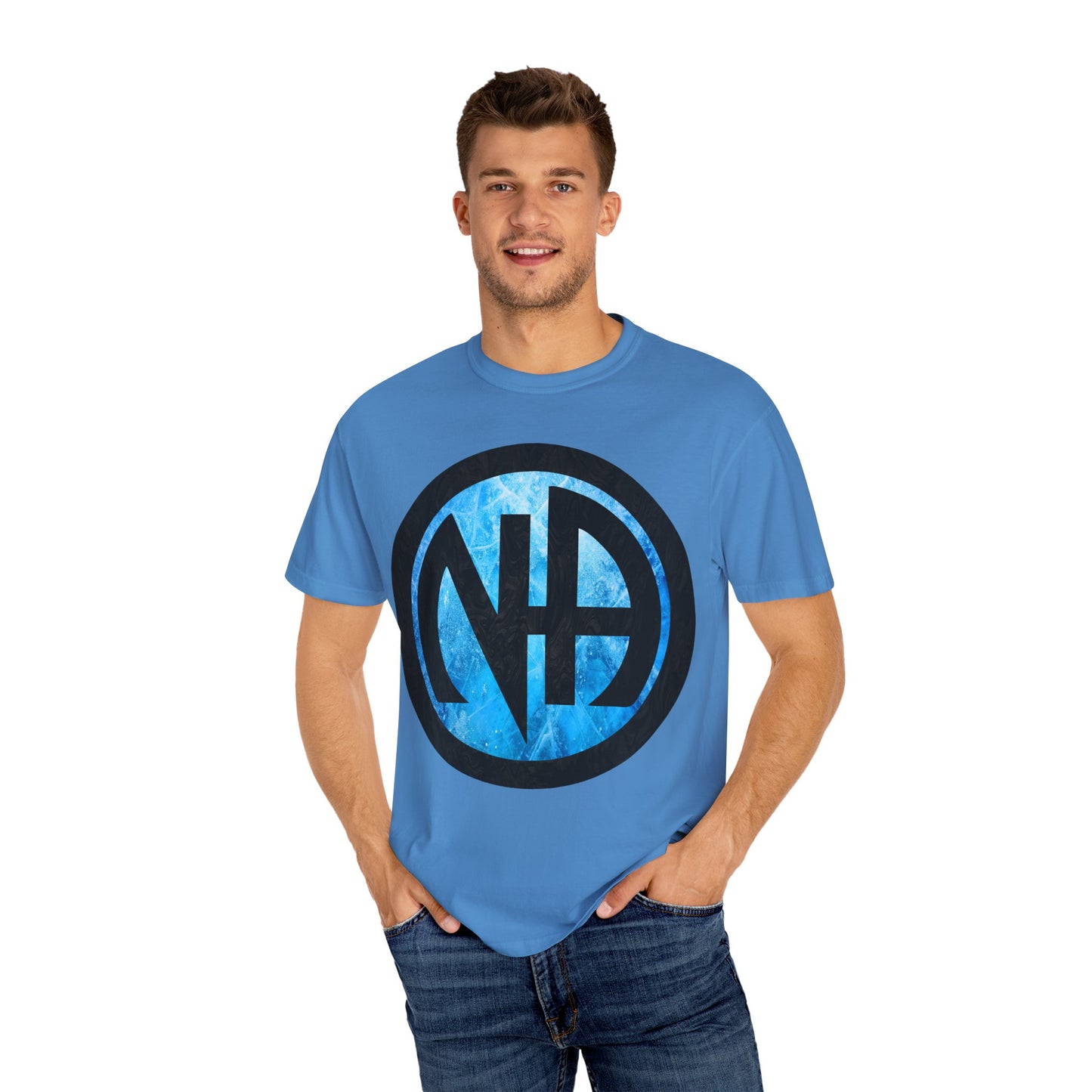 Narcotics Anonymous NA Logo – Blue Ice & Black Recovery Symbol Art T-Shirt, Recovery T-Shirt