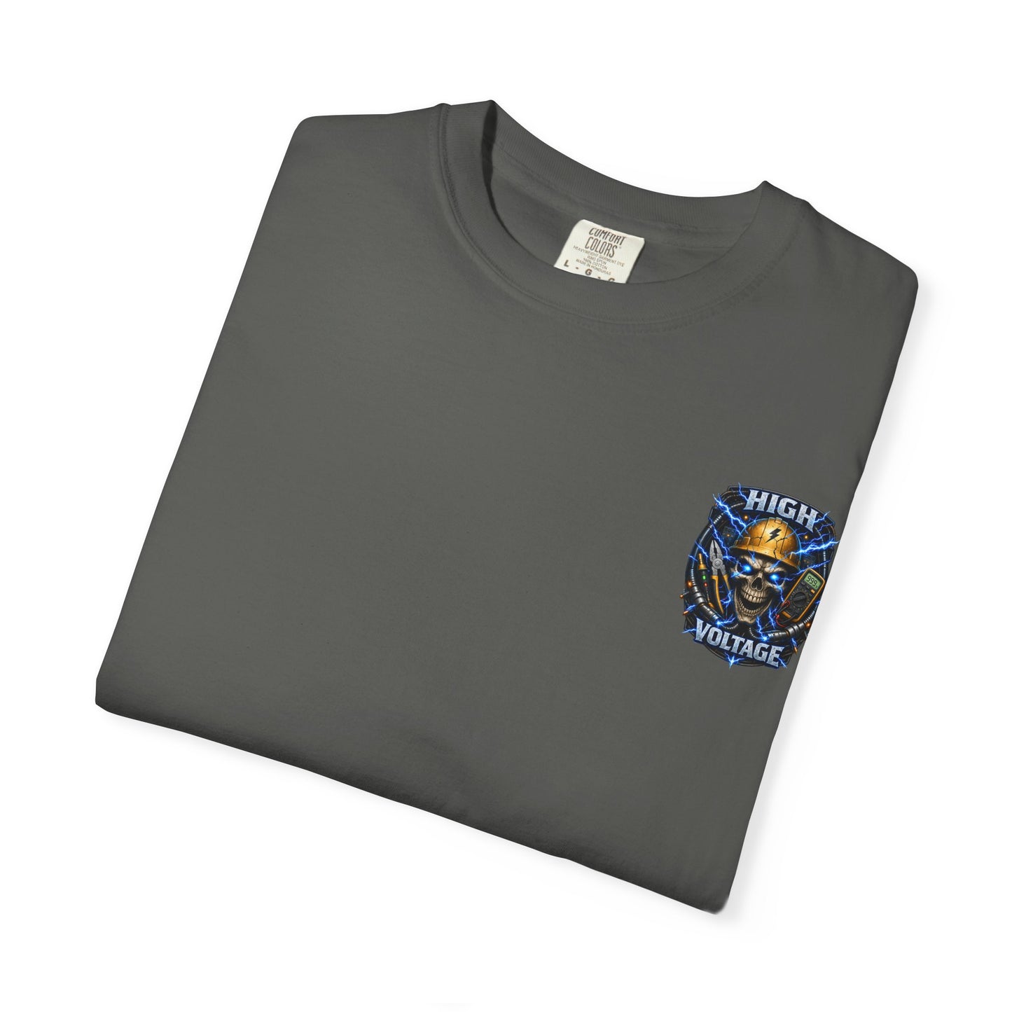 High Voltage Skull T-Shirt — Electrician Safety Graphic Tee