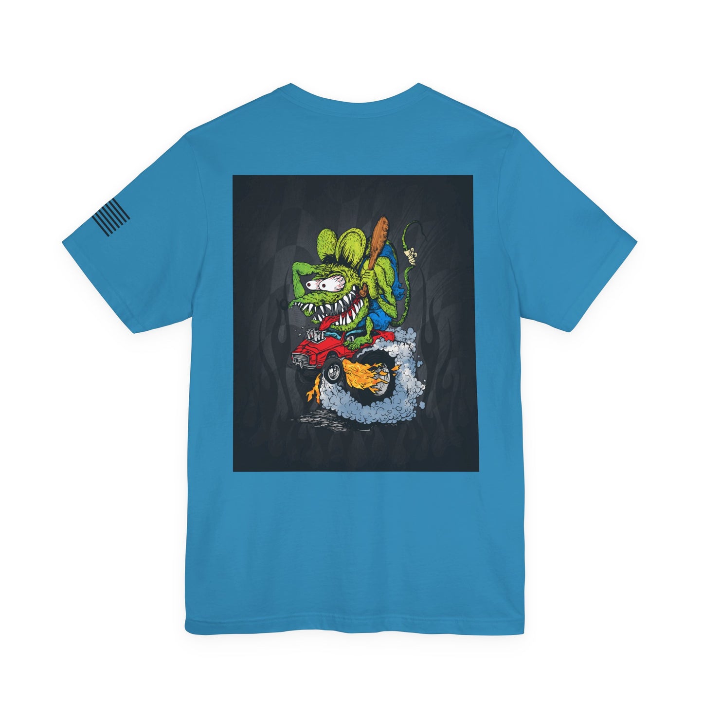 Rat Fink Monster Hot Rod Burnout – Wild Cartoon Drag Racer Tee
