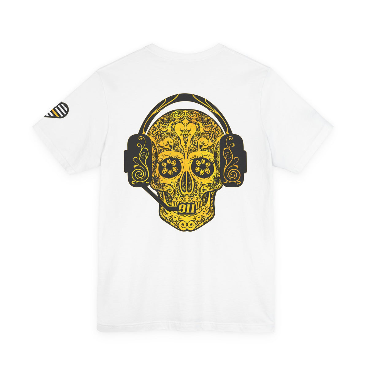 Shot Caller Sugarskull Tee, Dispatcher T-Shirt, 911 Operator Shirt, Unisex Jersey Tee, Short Sleeve Top