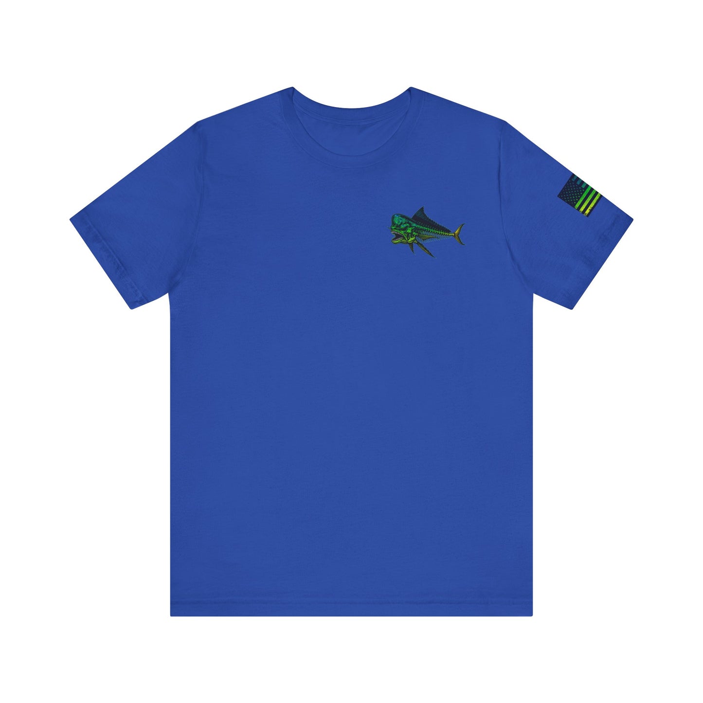 Mahi Mahi Skin Grunge American Flag Tee, Patriotic USA Shirt, Vintage American Flag