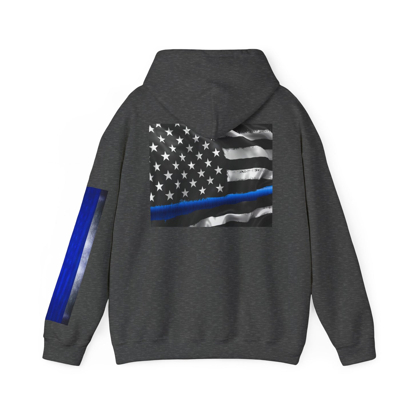 Spartan Hoodie, Thin Blue Line, American Flag, Patriotic Hoodie, Police Officer Gift, Law Enforcement Apparel