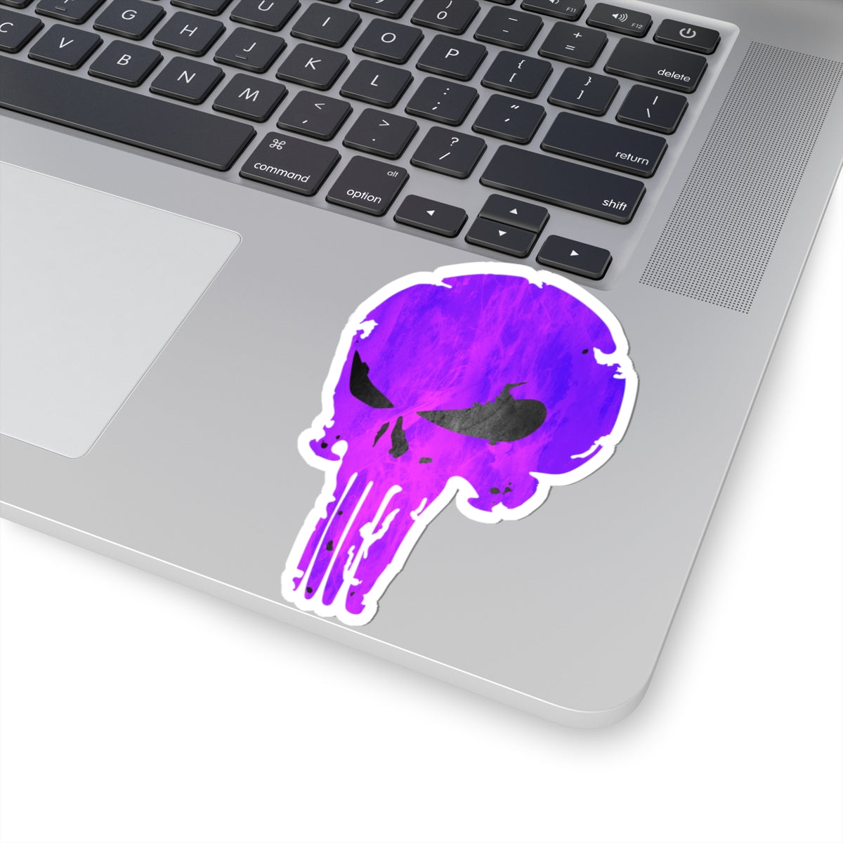 Distressed Skull Warrior Sticker – Bold Urban Graphic for Laptops, Water Bottles & More