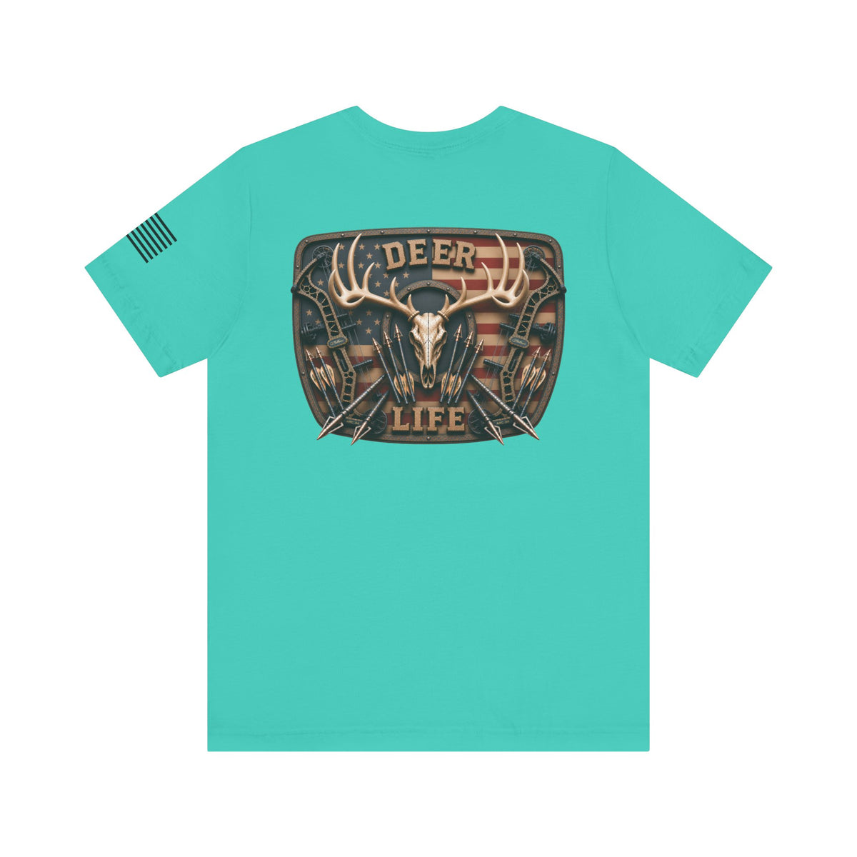 Deer Life American Bowhunting T-Shirt – WRAEVN OUTDOORS Whitetail Hunter Tee