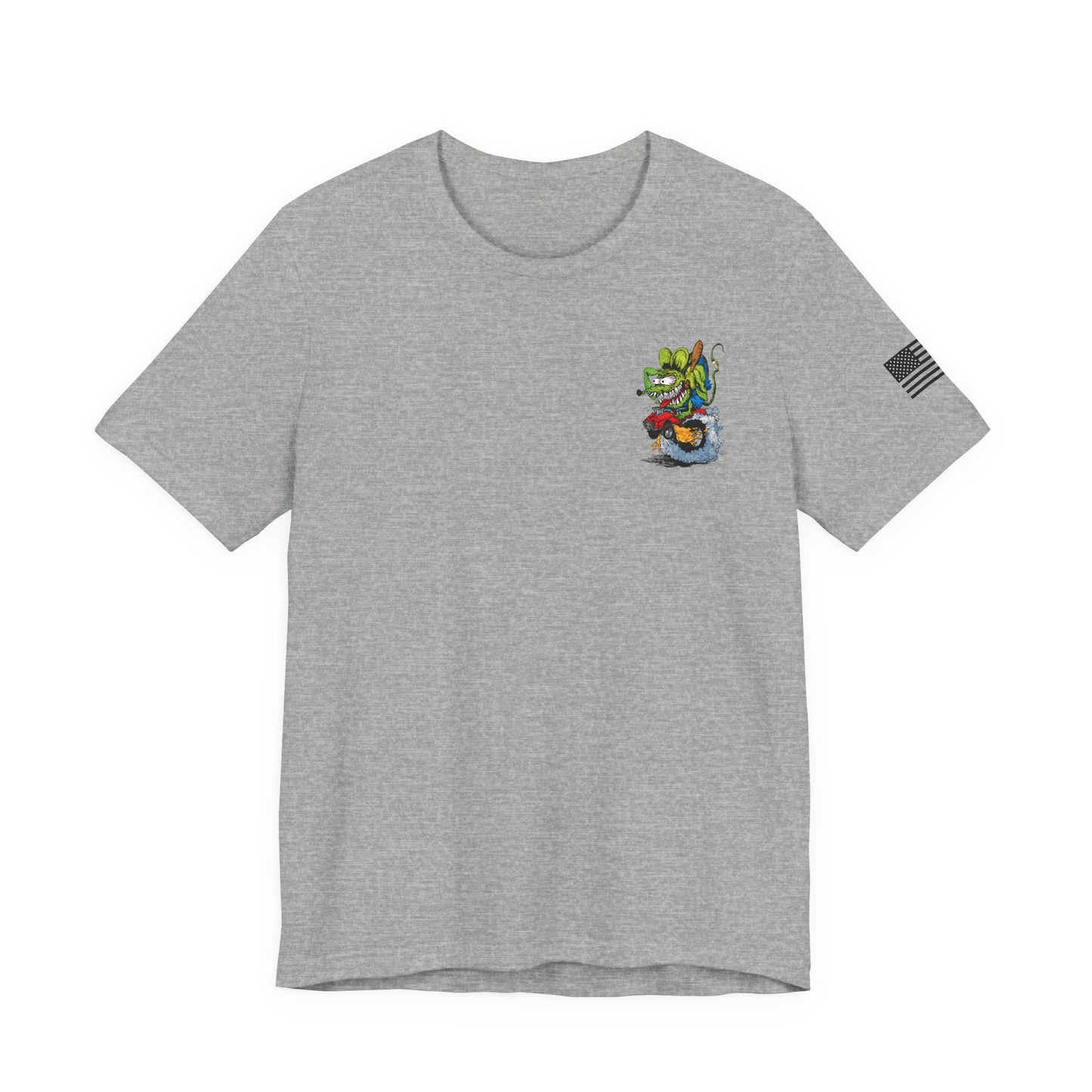 Rat Fink Monster Hot Rod Burnout – Wild Cartoon Drag Racer Tee